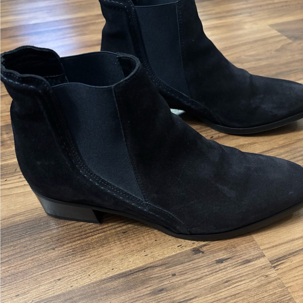 Aquatalia Black Suede Ankle Booties